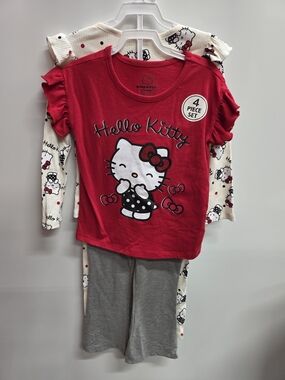 Hello Kitty Red and Gray 4-Piece Girls' Set